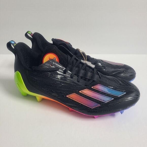 NEW Adidas Adizero Big Mood Emoji Football Cleats GW7620 Size 11 Black main image 4